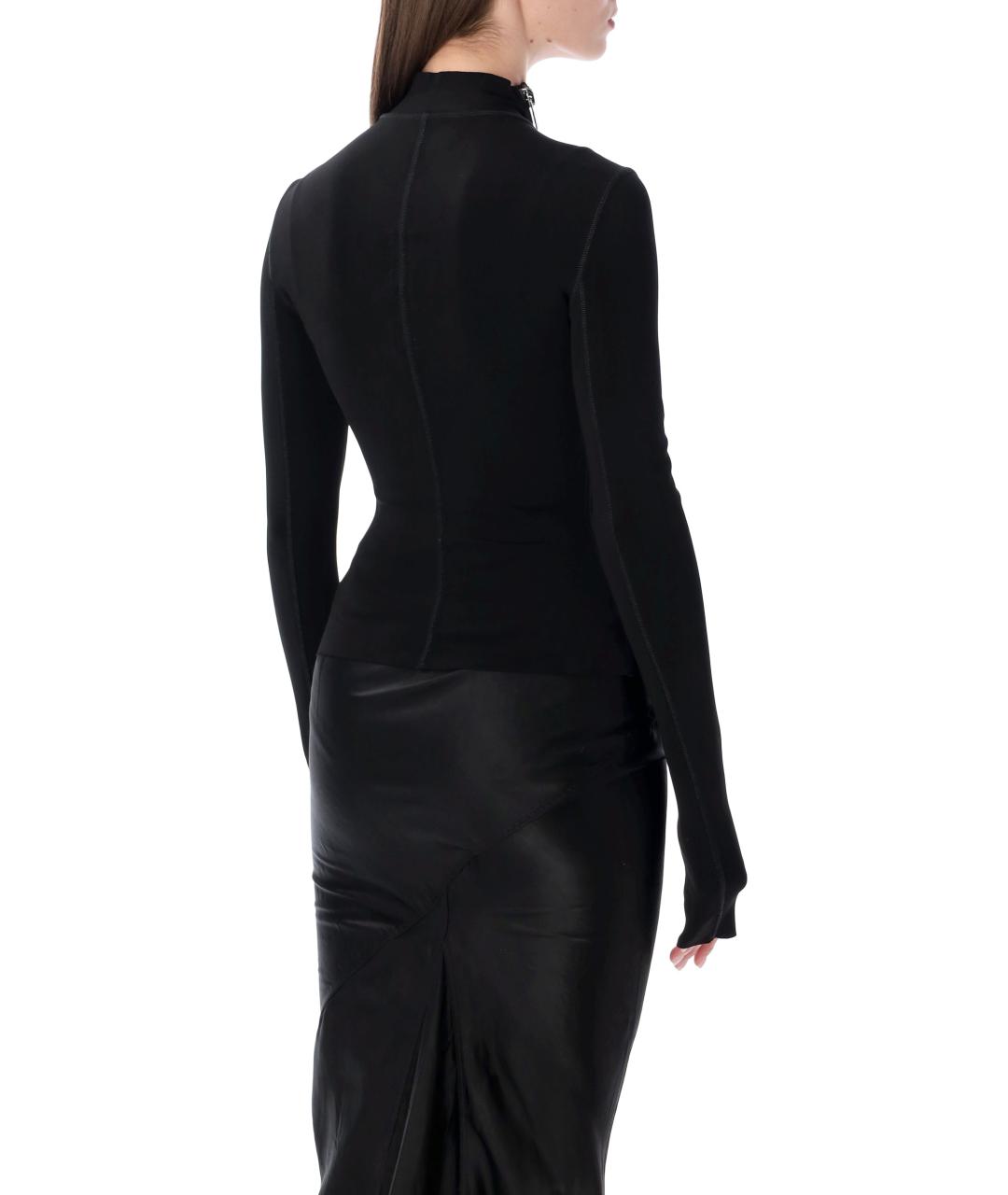 RICK OWENS Черная вискозная куртка, фото 2