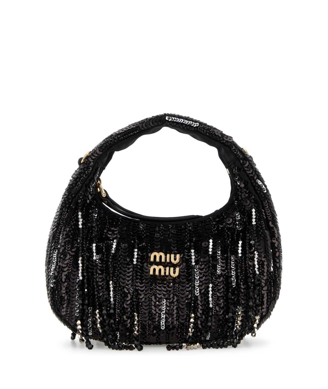 MIU MIU Черная сумка с короткими ручками, фото 1