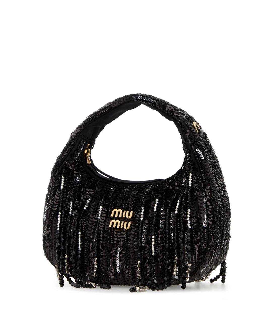 MIU MIU Черная сумка с короткими ручками, фото 2
