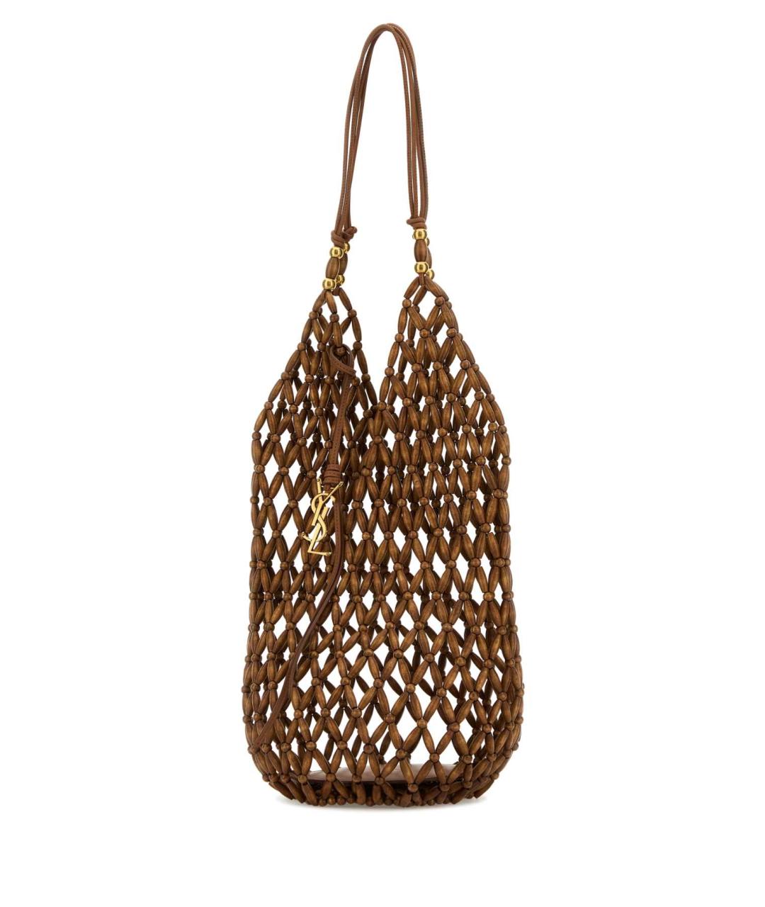 SAINT LAURENT Коричневая сумка тоут, фото 2