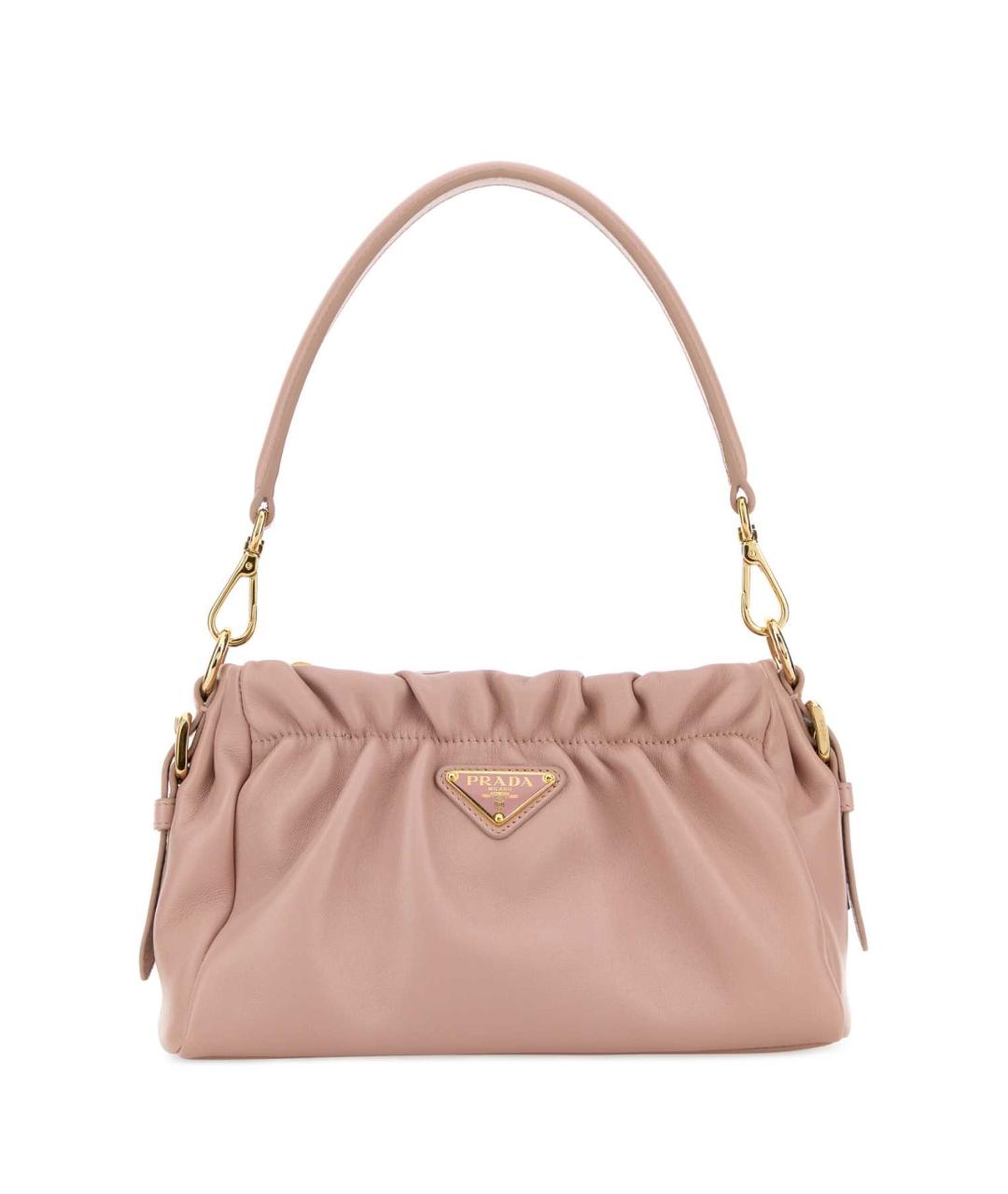 PRADA Розовая кожаная сумка через плечо, фото 1