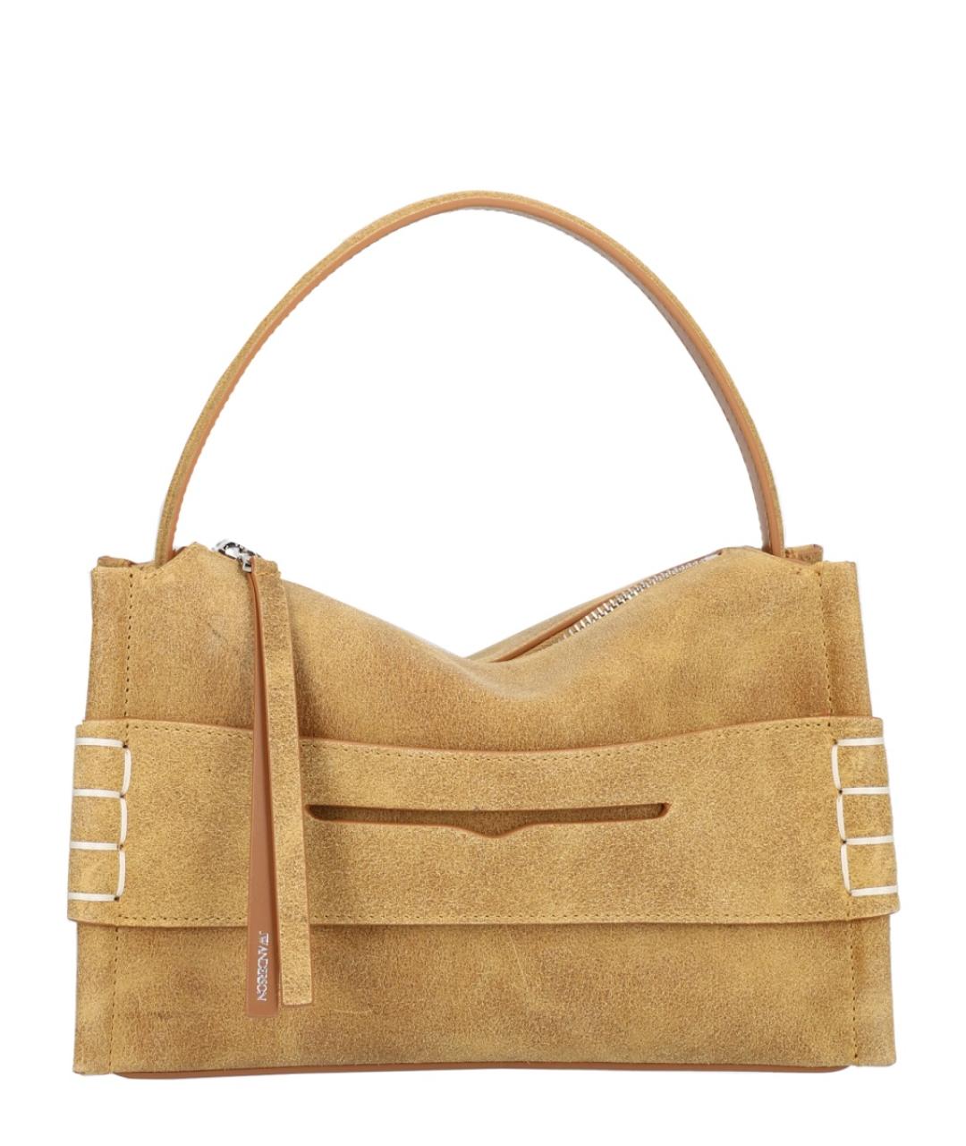J.W.ANDERSON Бежевая замшевая сумка через плечо, фото 1