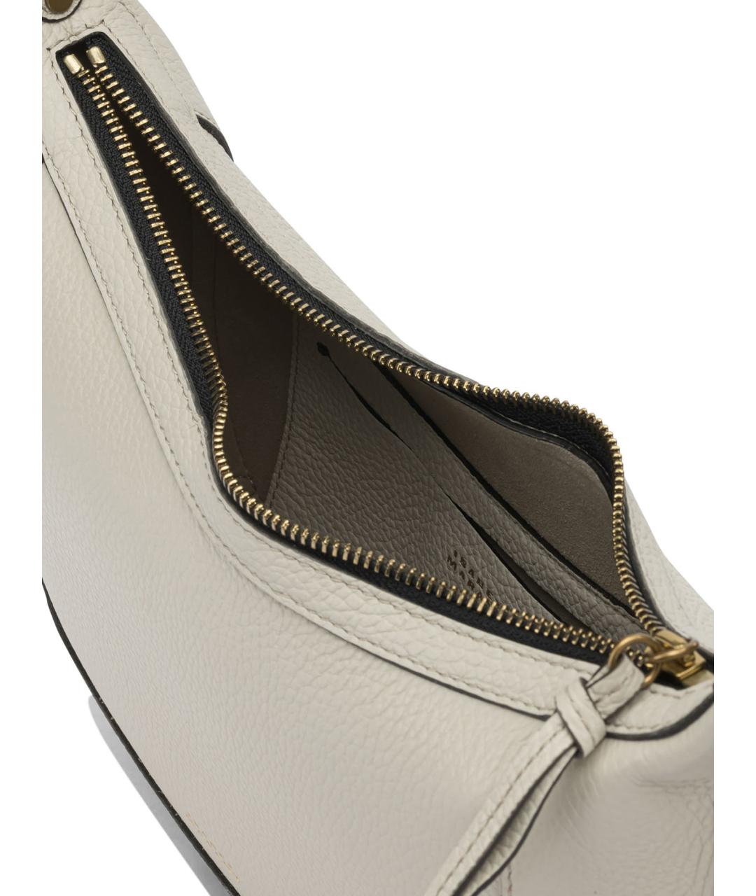 ISABEL MARANT Белая кожаная сумка через плечо, фото 5