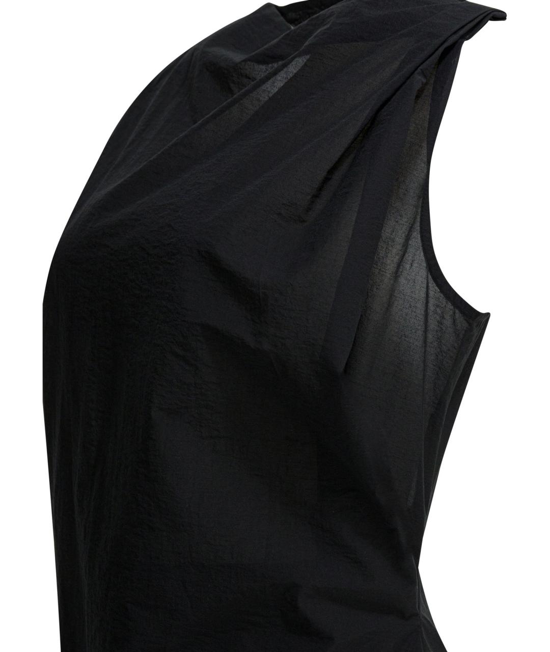 JACQUEMUS Черное хлопковое повседневное платье, фото 4