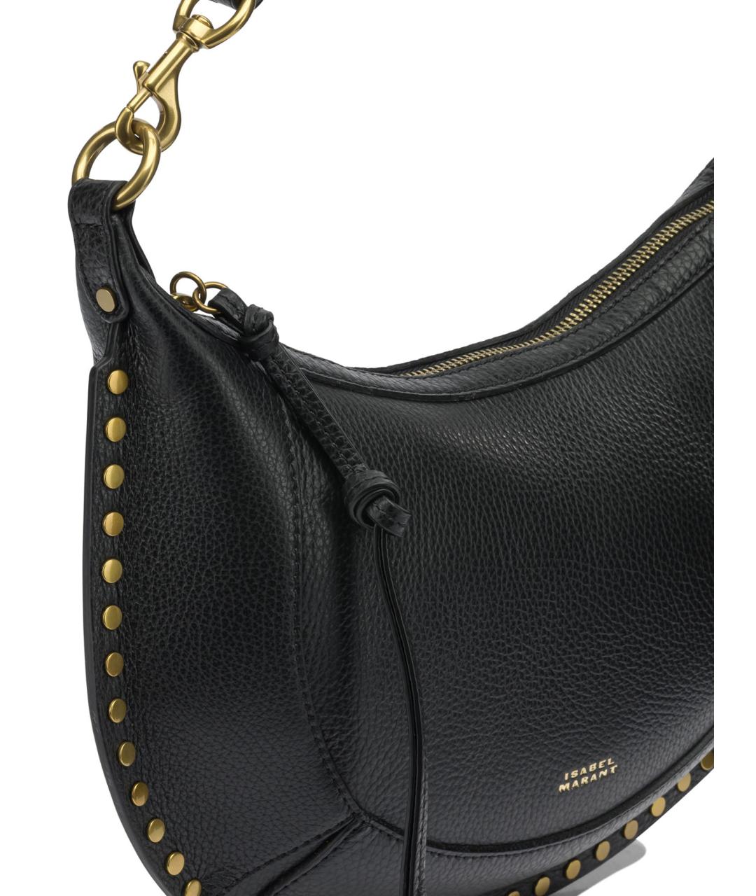 ISABEL MARANT Черная кожаная сумка через плечо, фото 4