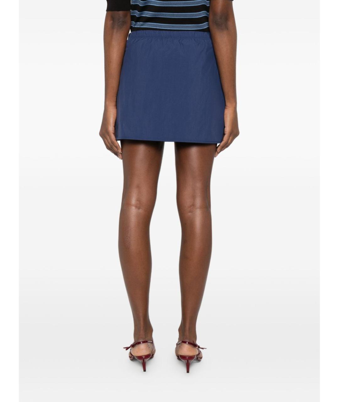 GUCCI Синяя юбка мини, фото 4