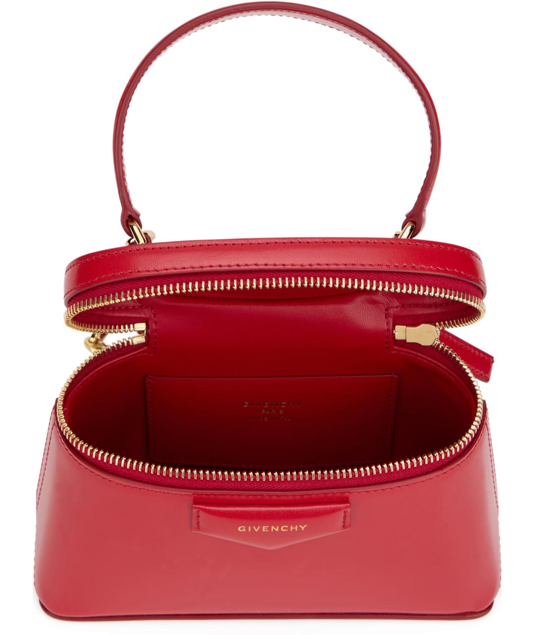 GIVENCHY Красная кожаная сумка через плечо, фото 5