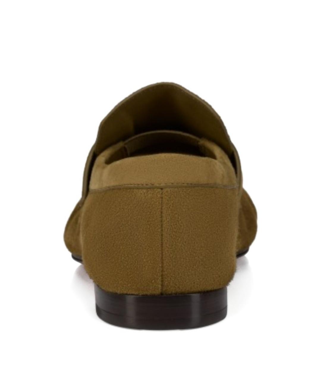 CHRISTIAN LOUBOUTIN Коричневые замшевые лоферы, фото 3