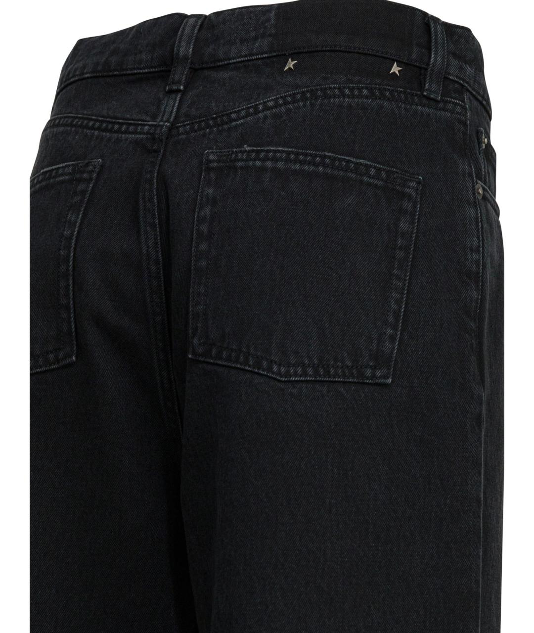 GOLDEN GOOSE DELUXE BRAND Черные хлопковые прямые джинсы, фото 3