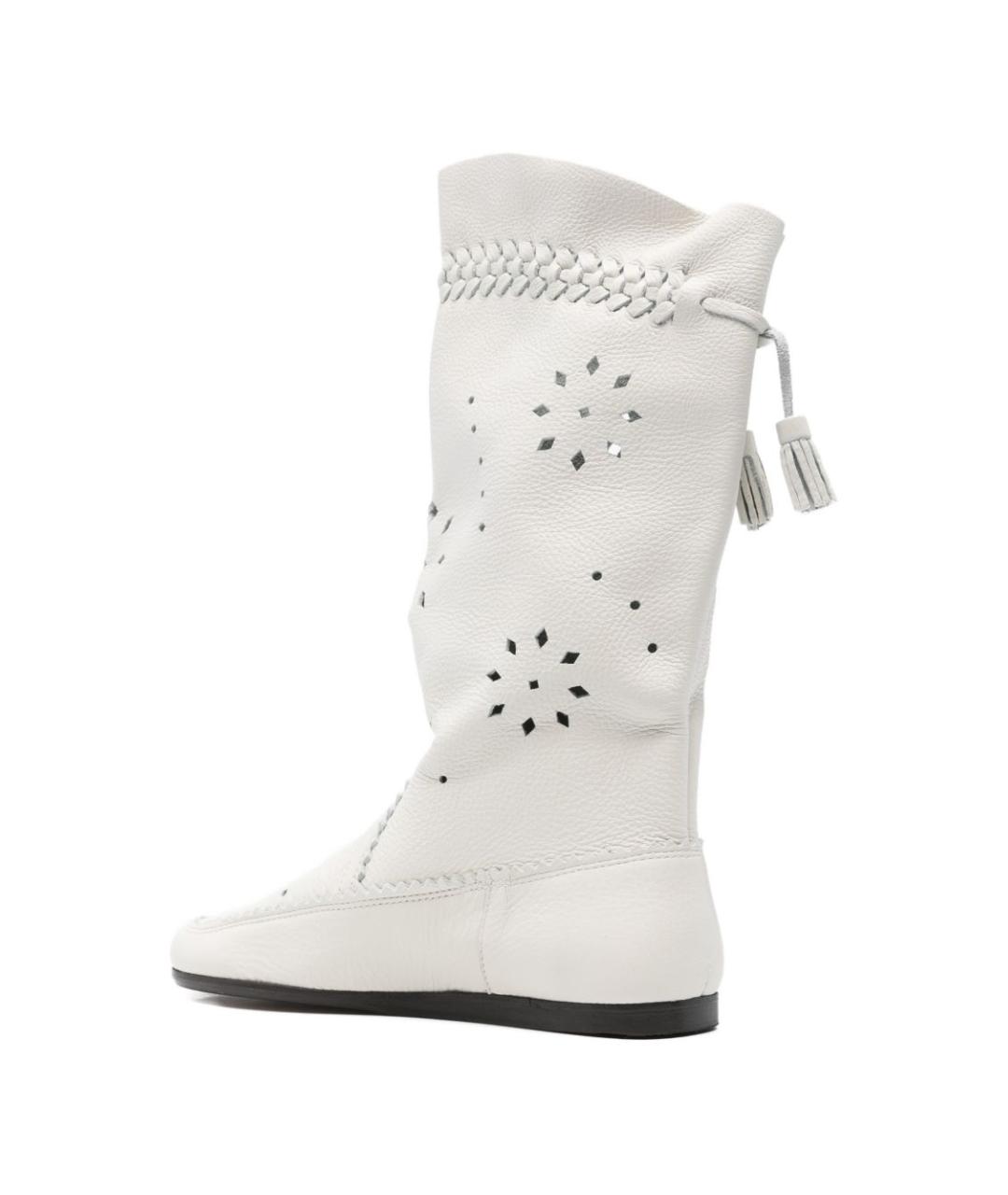 ISABEL MARANT Белые кожаные сапоги, фото 4