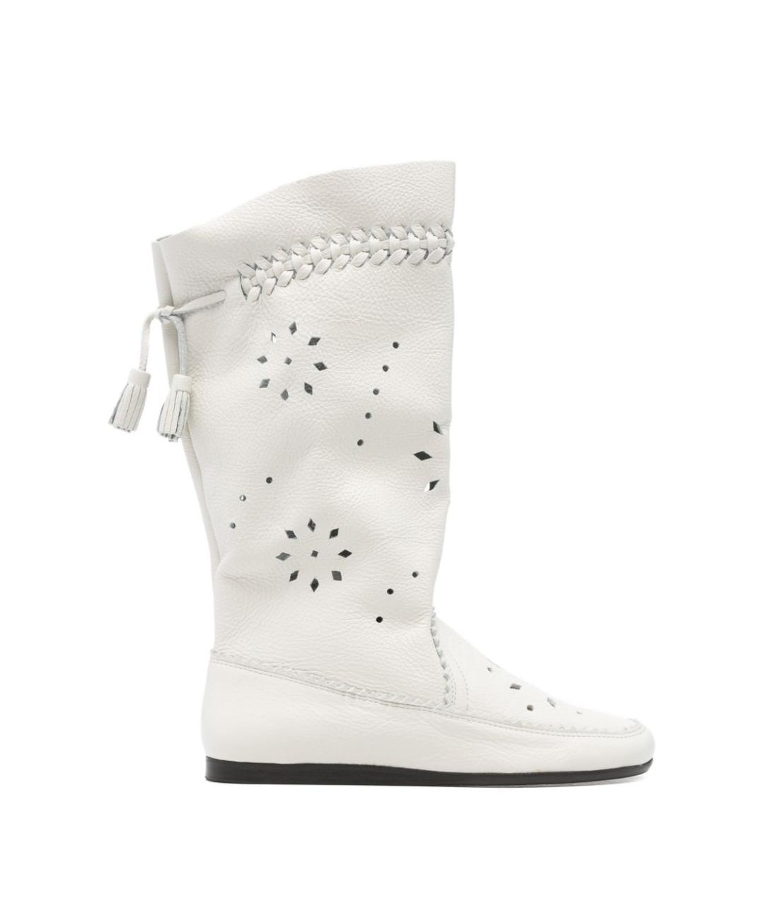 ISABEL MARANT Белые кожаные сапоги, фото 1