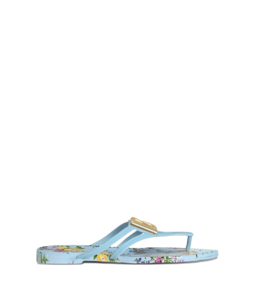 DOLCE&GABBANA Мульти шлепанцы, фото 1