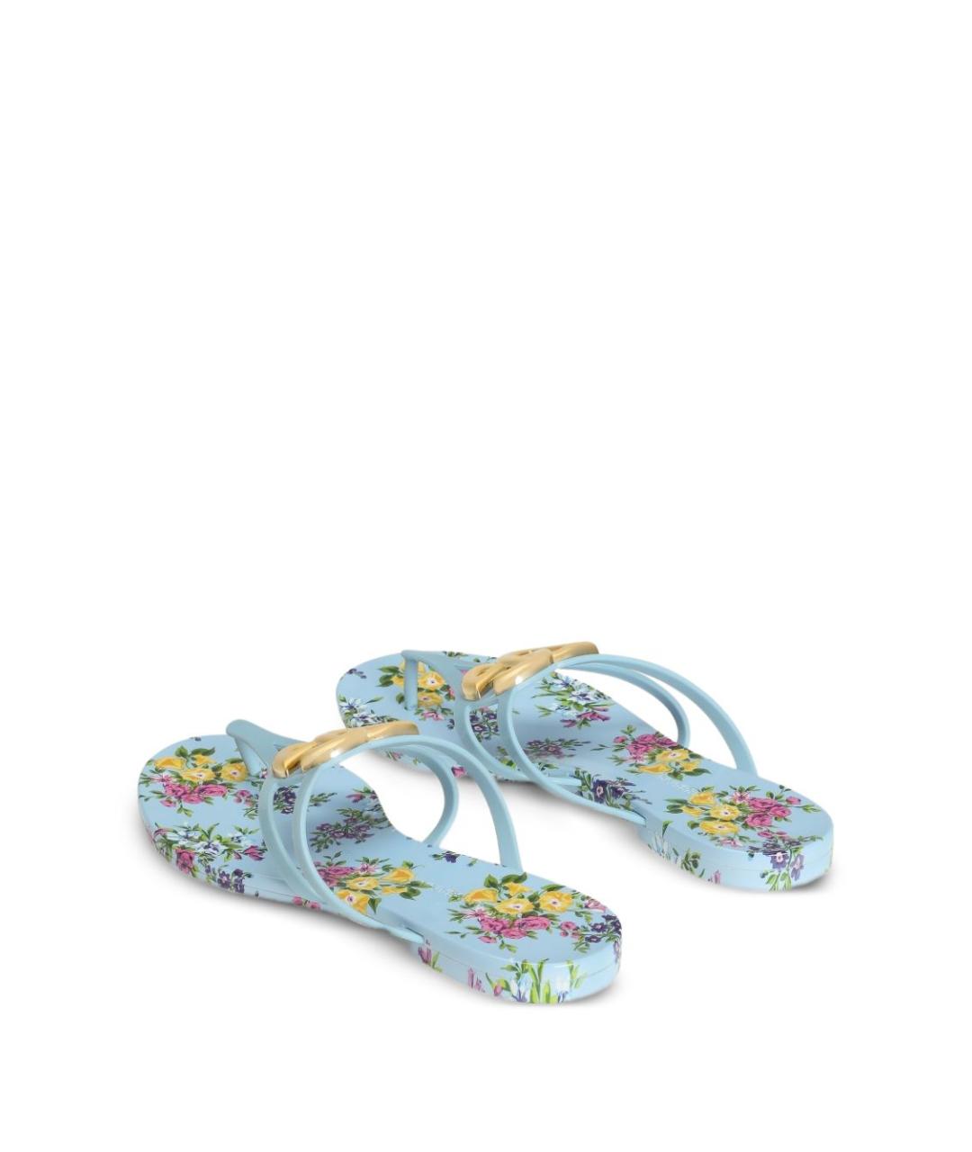 DOLCE&GABBANA Мульти шлепанцы, фото 3