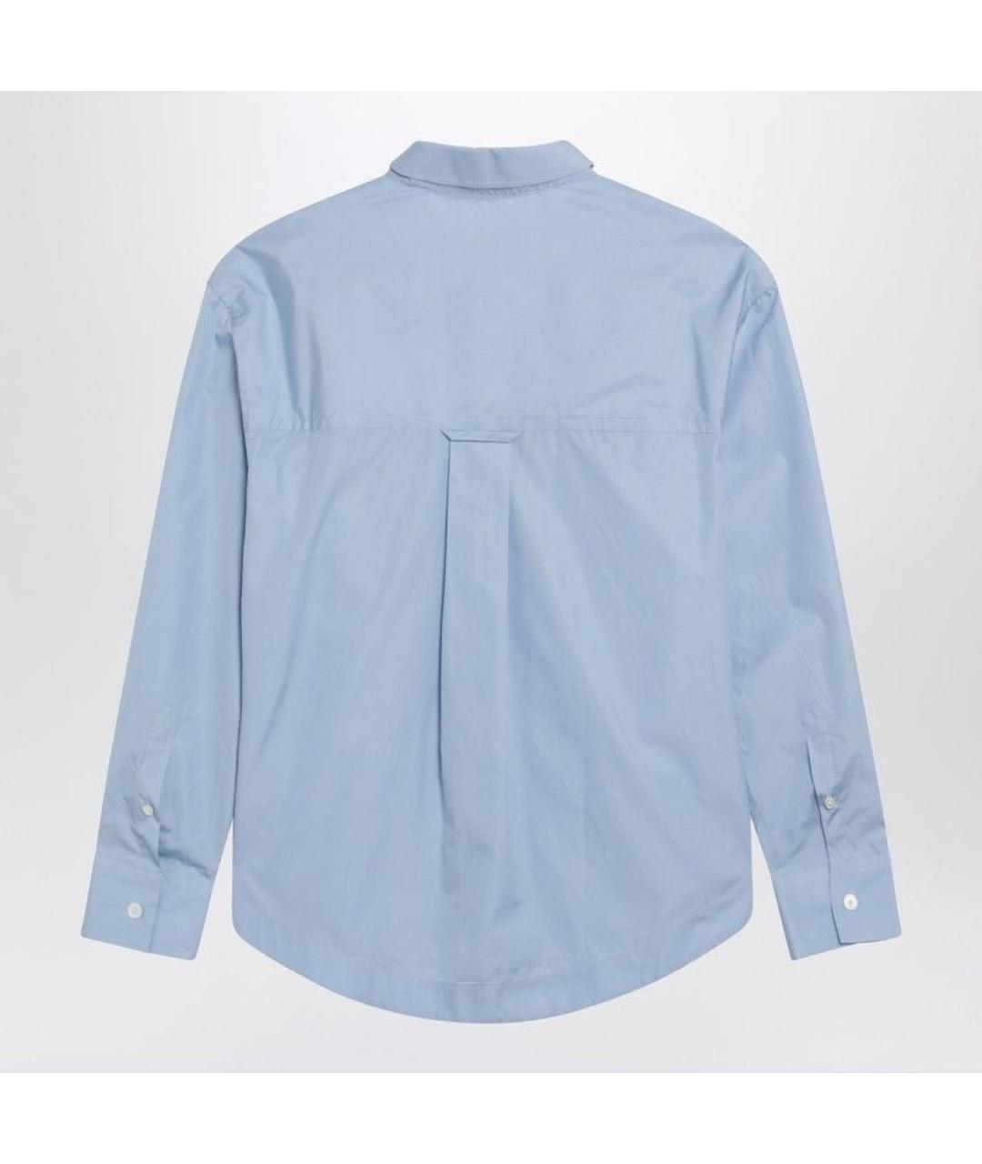 Ami Paris Синяя хлопковая кэжуал рубашка, фото 2