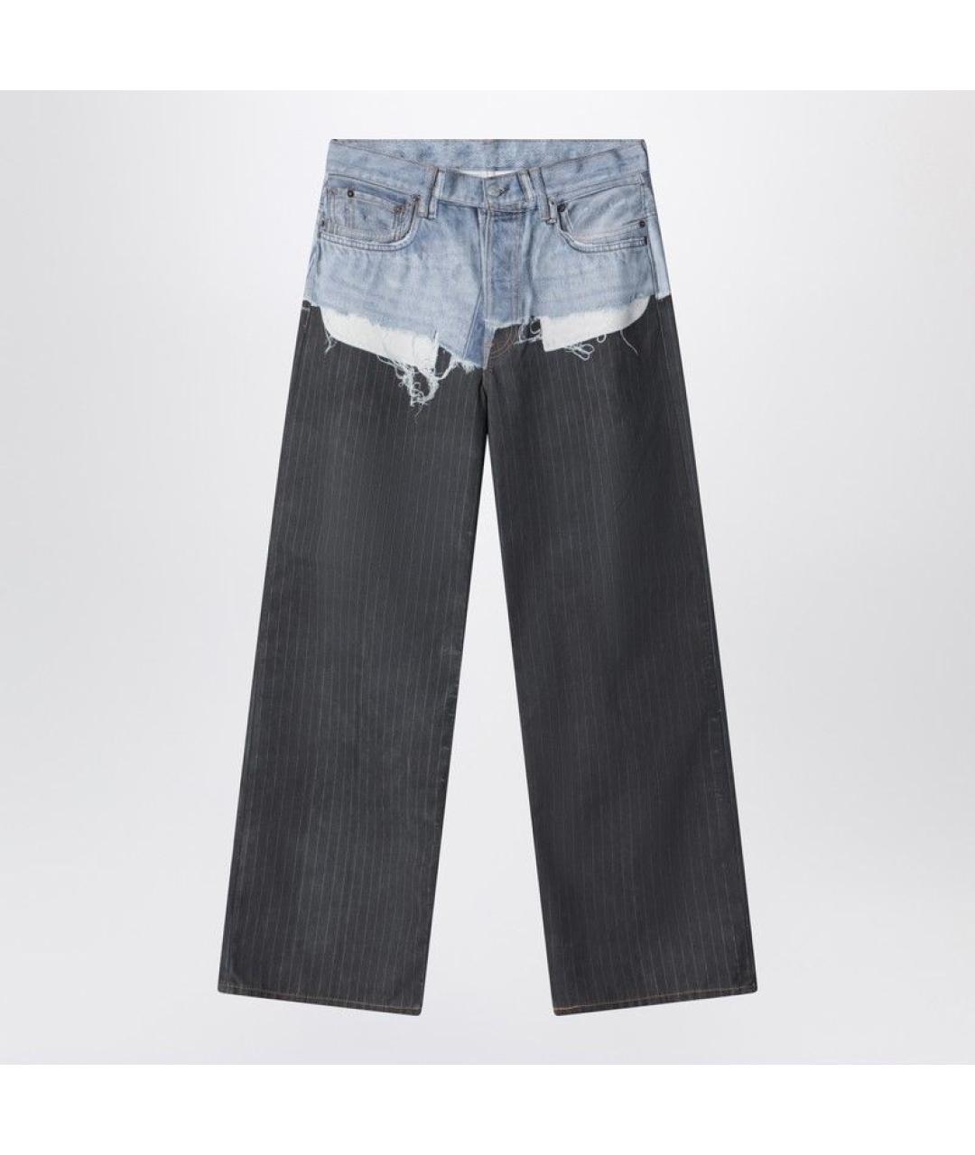 ACNE STUDIOS Мульти хлопковые повседневные брюки, фото 3