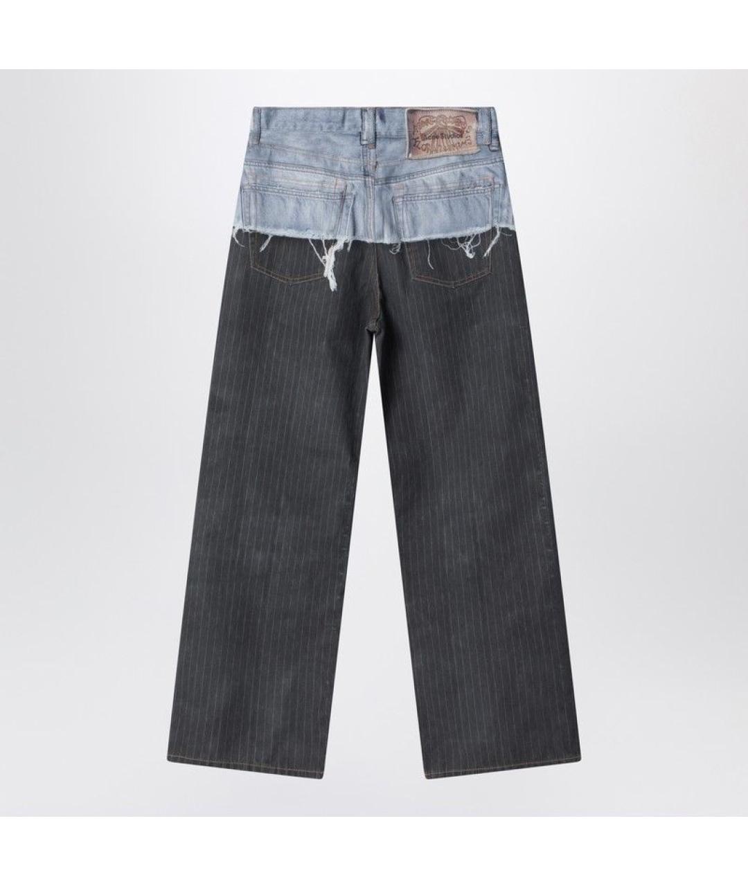 ACNE STUDIOS Мульти хлопковые повседневные брюки, фото 2