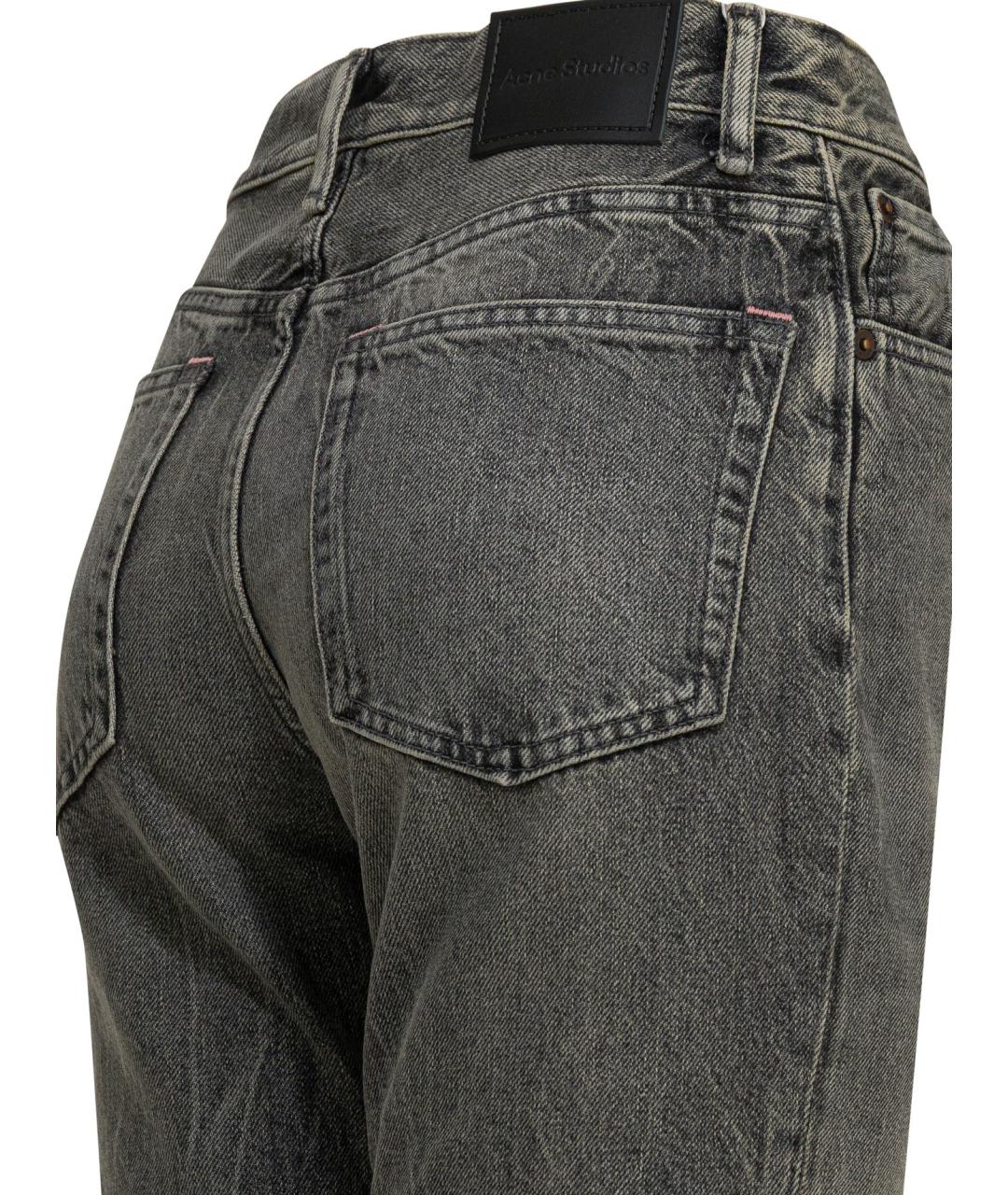 ACNE STUDIOS Черные хлопковые джинсы клеш, фото 4
