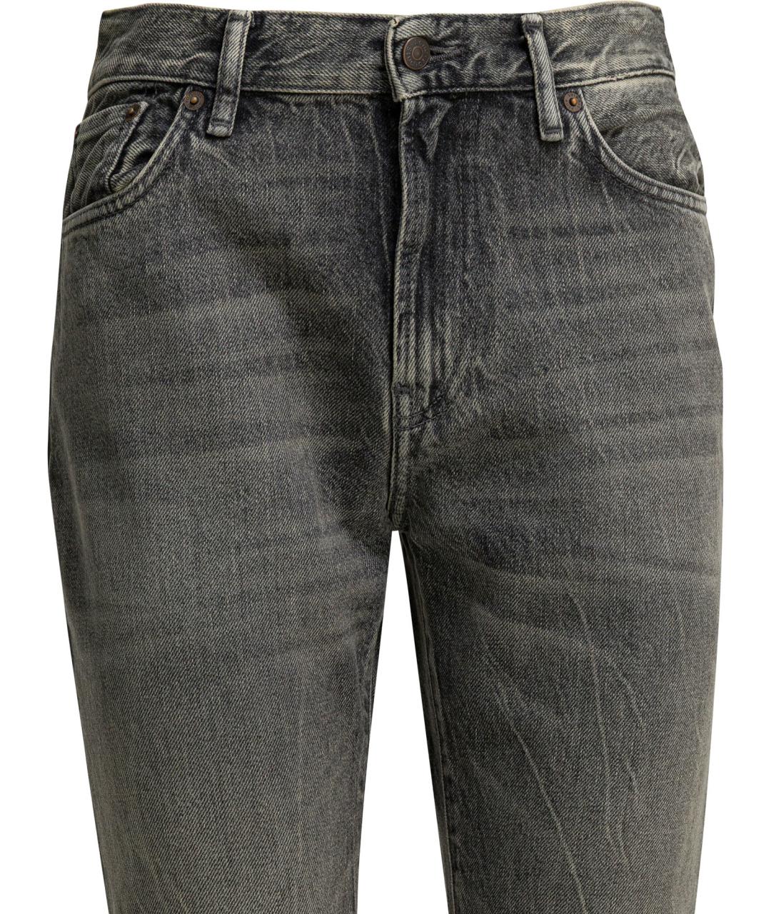 ACNE STUDIOS Черные хлопковые джинсы клеш, фото 3