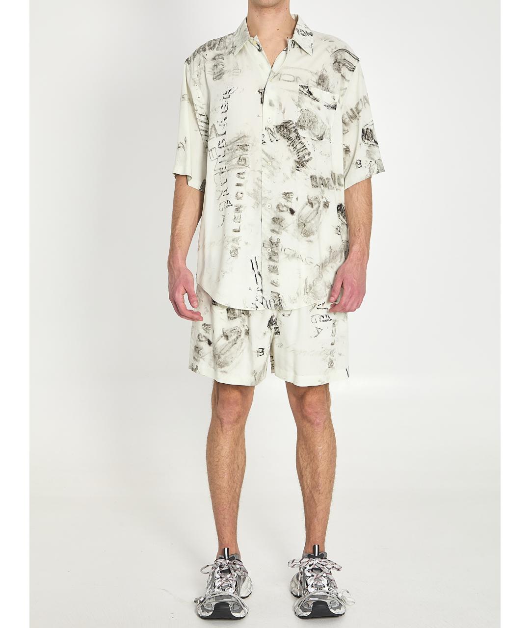 BALENCIAGA Бежевая кэжуал рубашка, фото 5