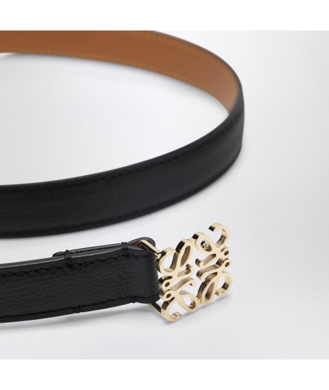 LOEWE Черный кожаный ремень, фото 2