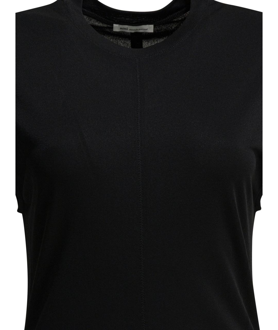 Ami Paris Черное вискозное вечернее платье, фото 3