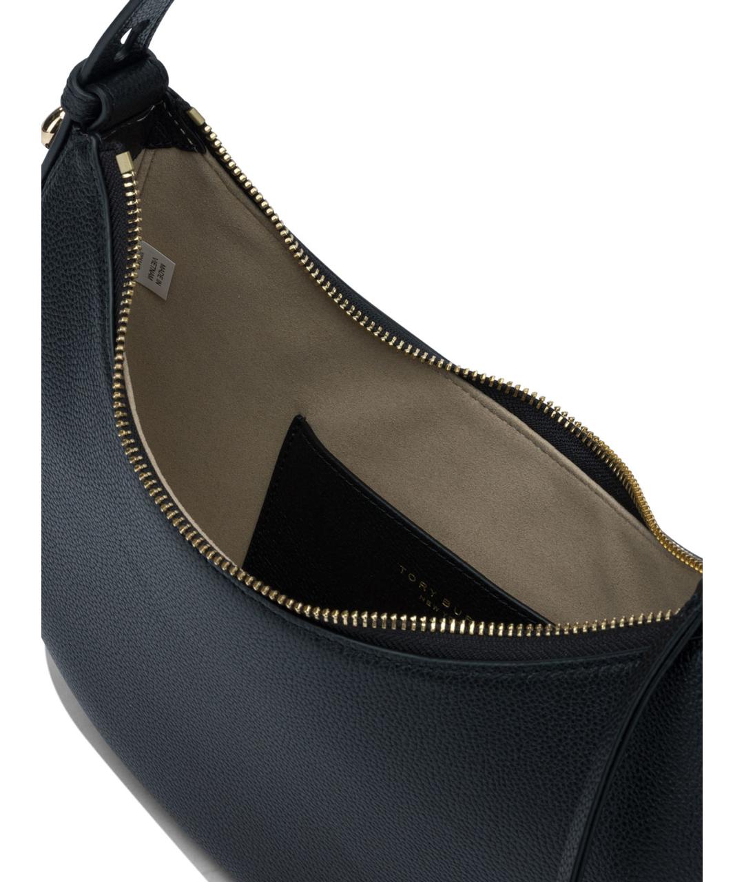 TORY BURCH Черная кожаная сумка через плечо, фото 5