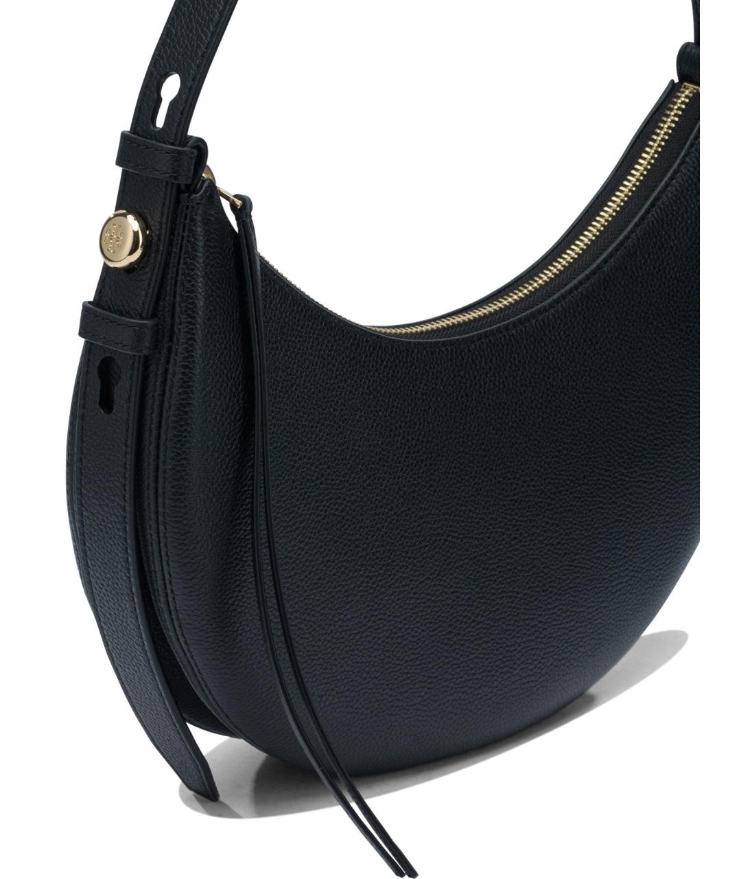 TORY BURCH Черная кожаная сумка через плечо, фото 4