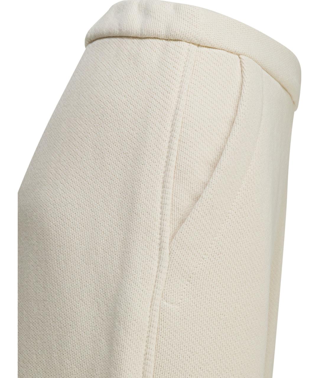 MAX MARA Белые хлопковые прямые брюки, фото 4