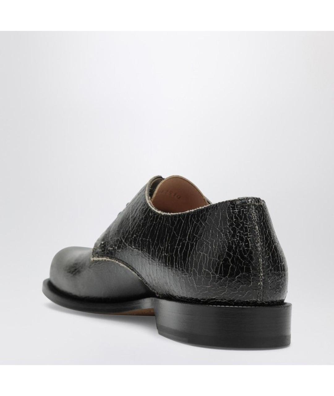 LOEWE Черные кожаные туфли, фото 3