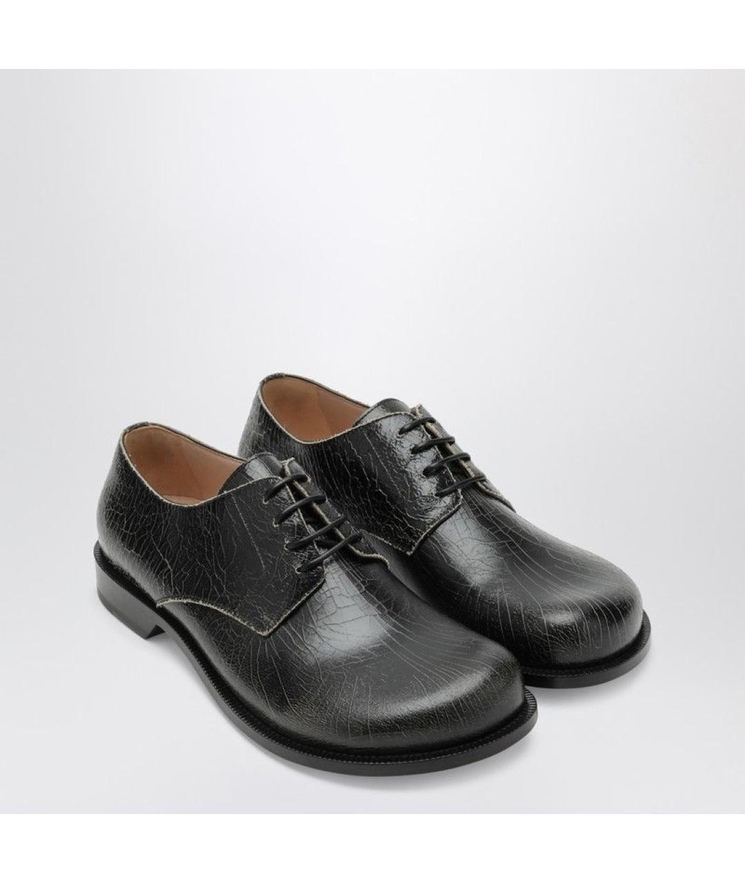 LOEWE Черные кожаные туфли, фото 2