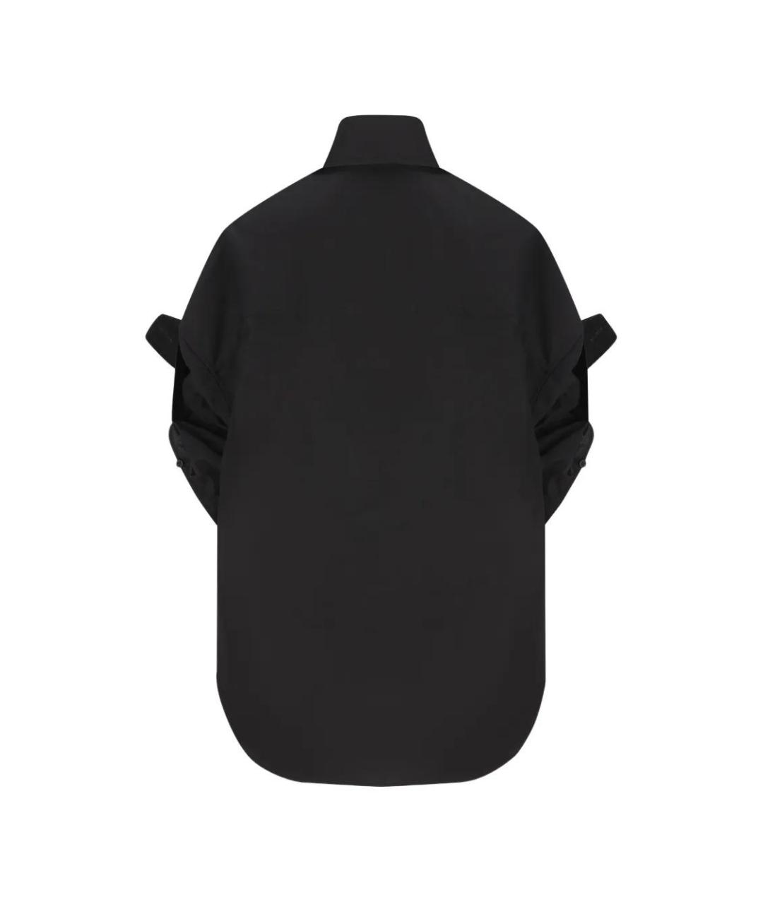 BALENCIAGA Черная хлопковая рубашка, фото 2