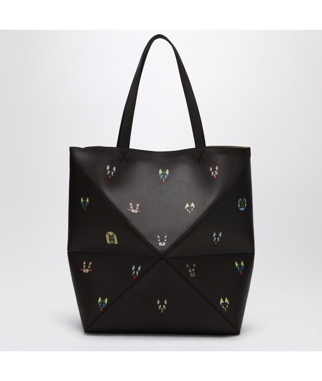 LOEWE Коричневая кожаная сумка тоут, фото 2