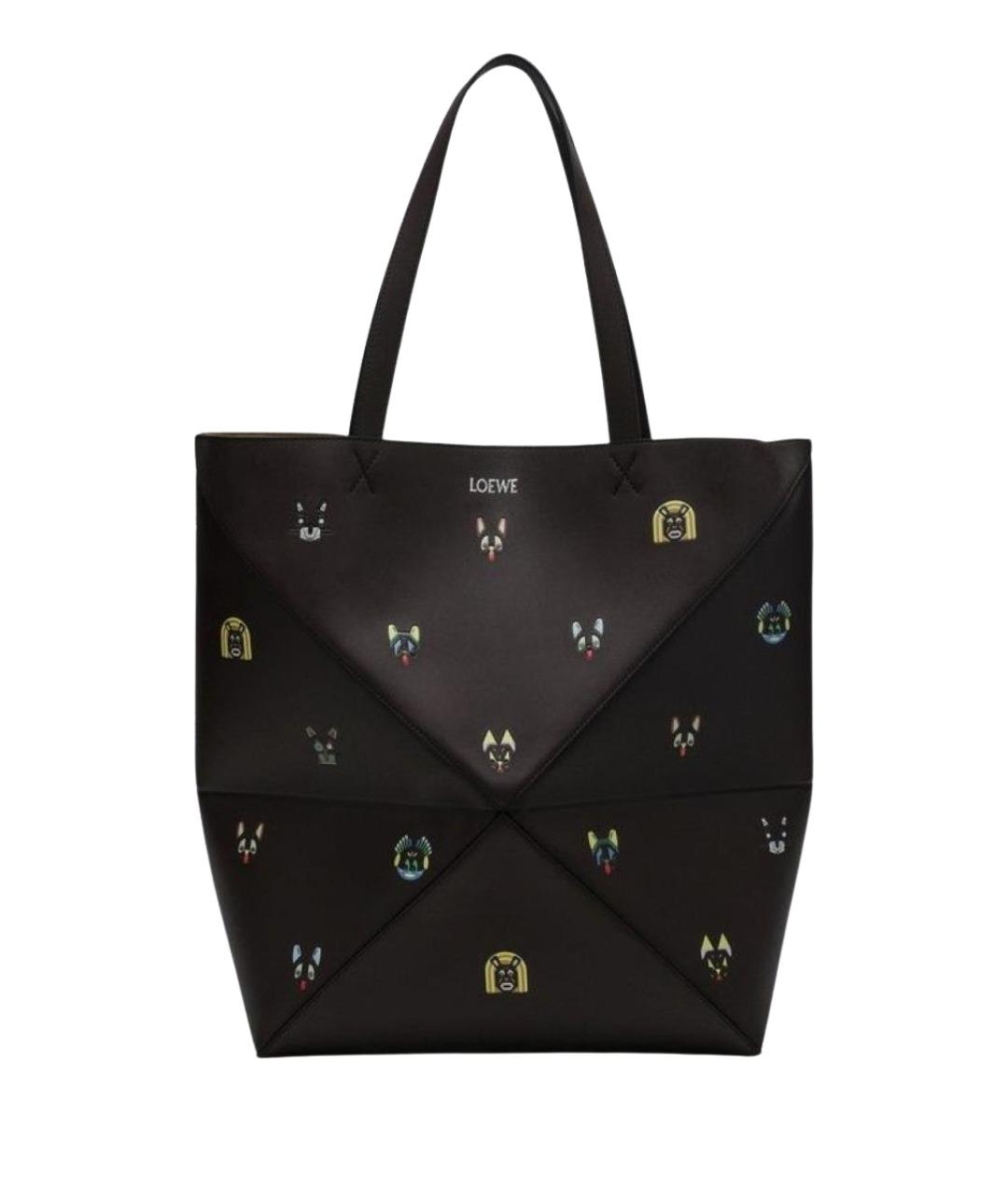 LOEWE Коричневая кожаная сумка тоут, фото 1