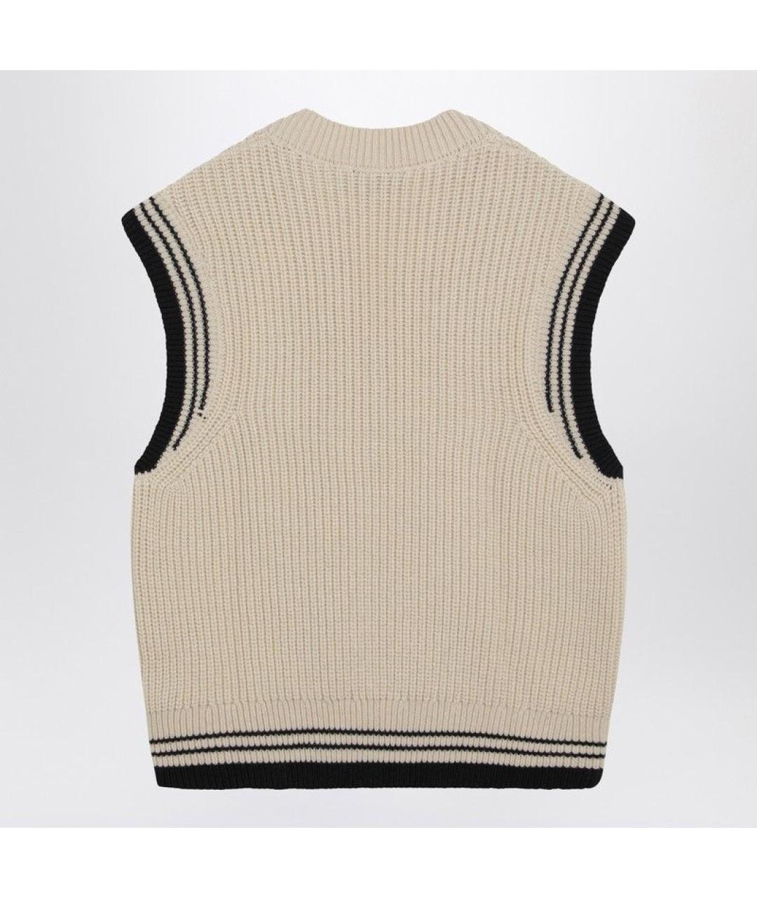 Ami Paris Бежевая шерстяная жилетка, фото 2