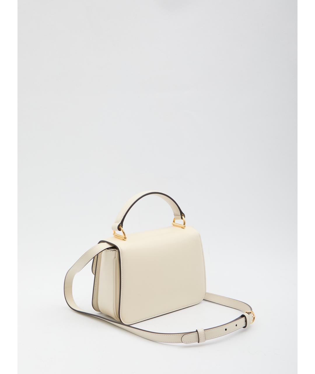 GUCCI Белая кожаная сумка с короткими ручками, фото 2