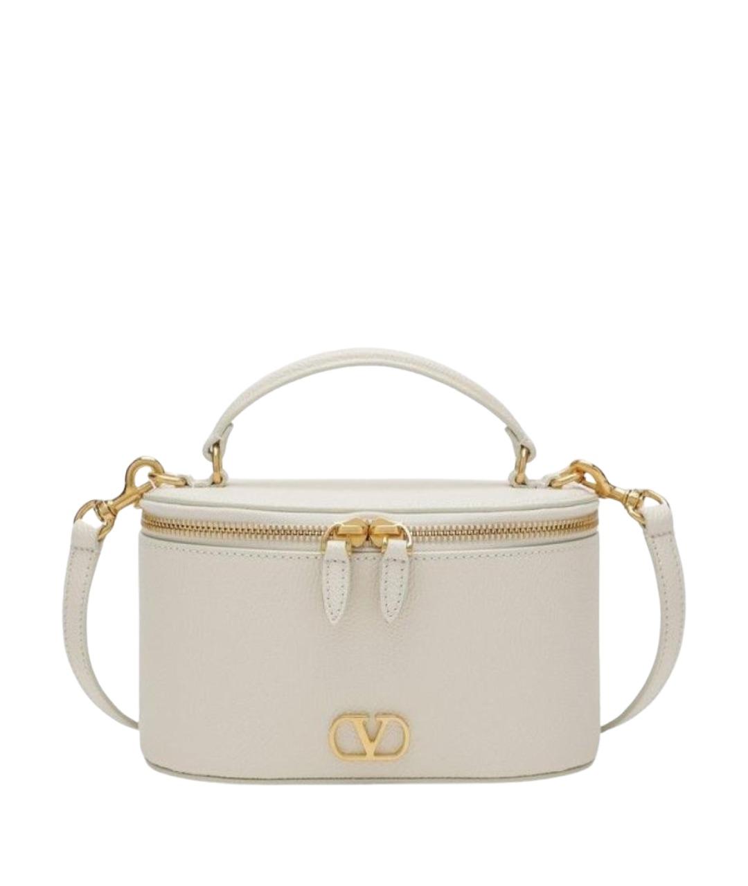 VALENTINO Белая кожаная сумка через плечо, фото 1