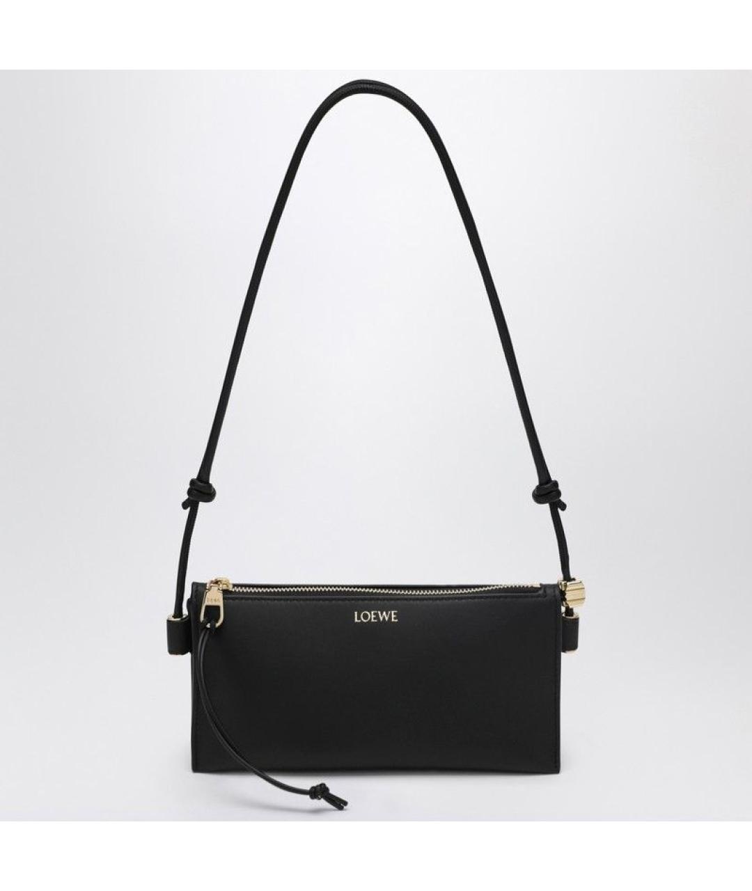 LOEWE Черная кожаная сумка через плечо, фото 3