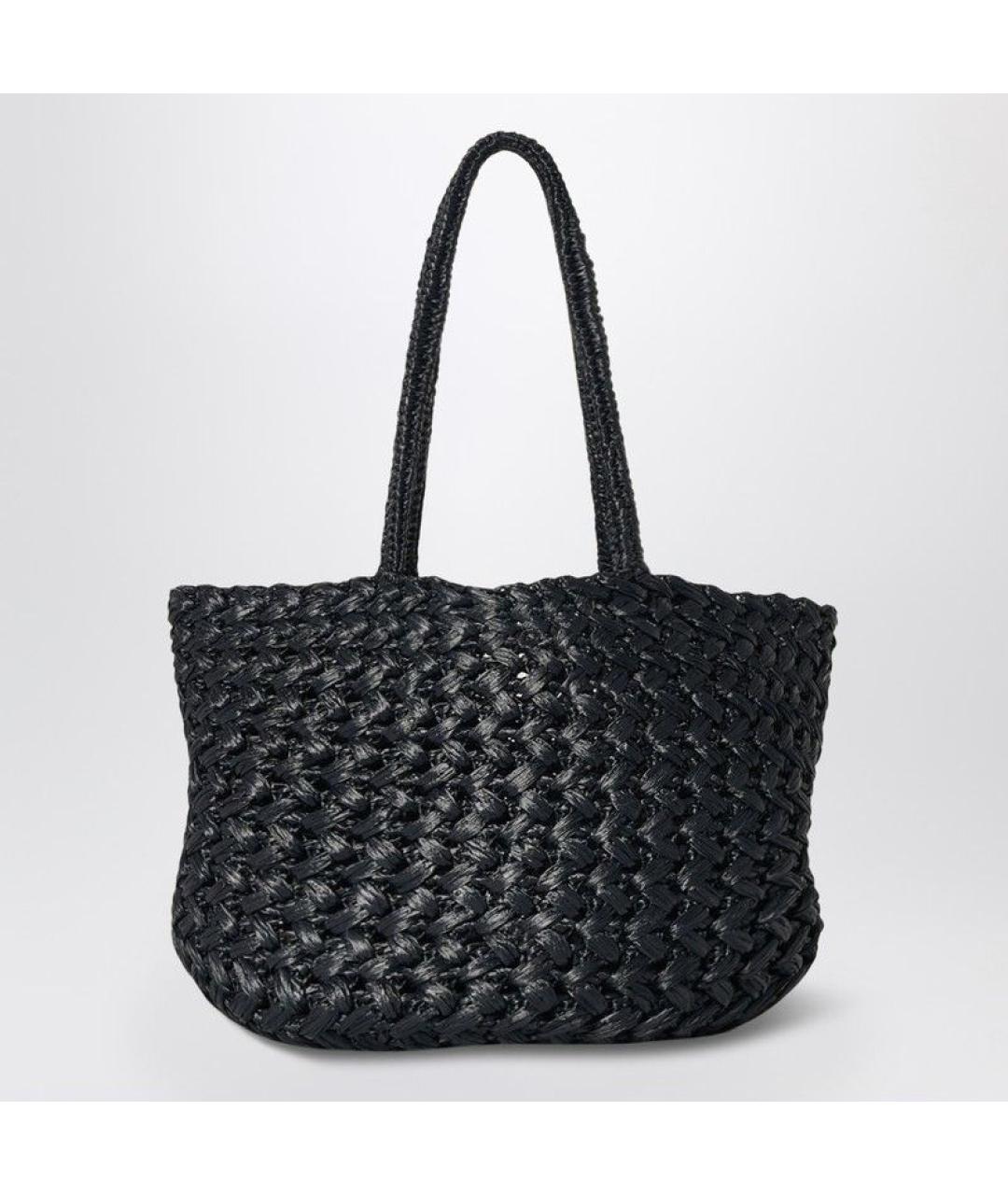 THE ROW Черная пелетеная сумка тоут, фото 3