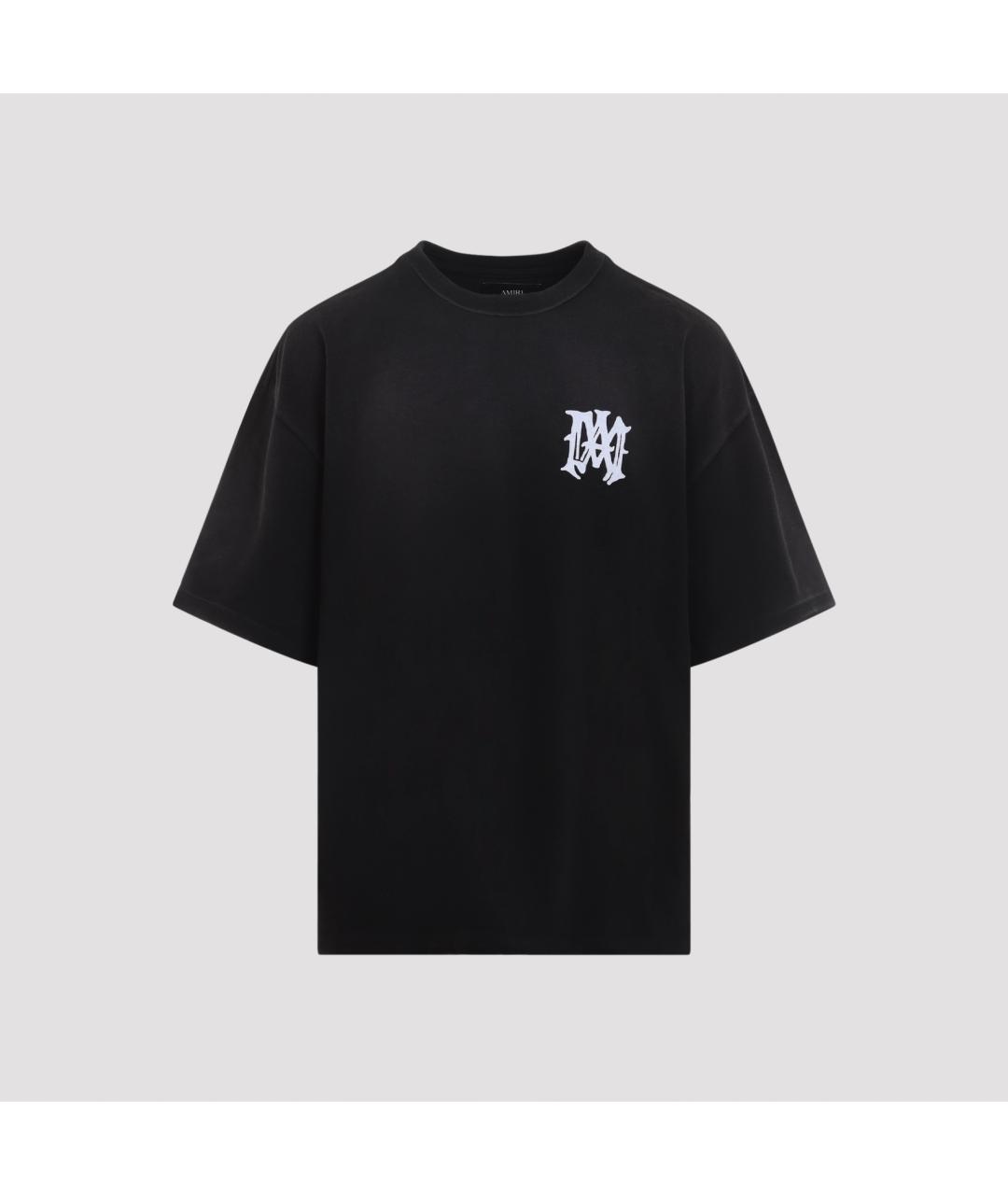 AMIRI Черная хлопковая футболка, фото 2