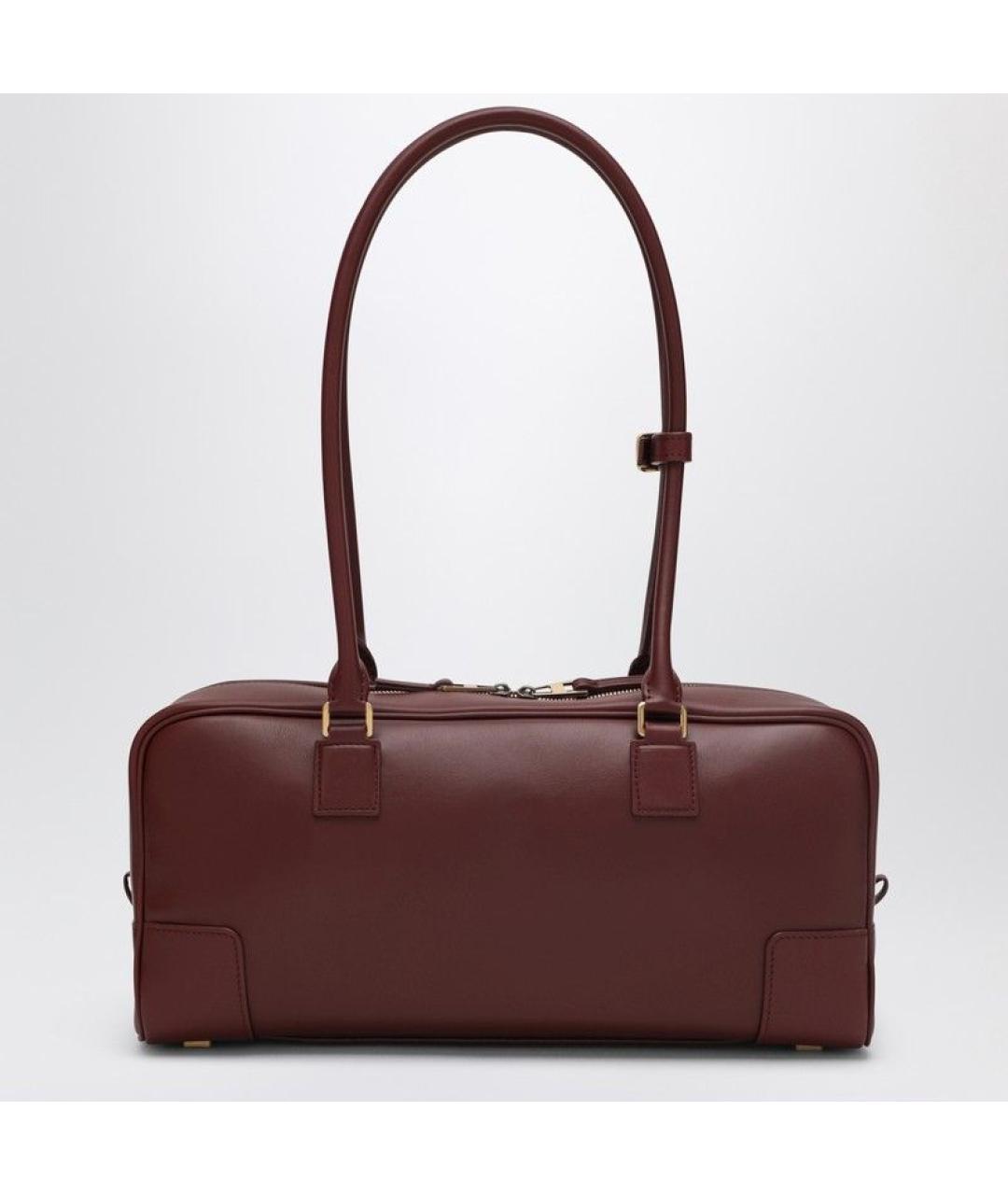 LOEWE Коричневая кожаная сумка через плечо, фото 2