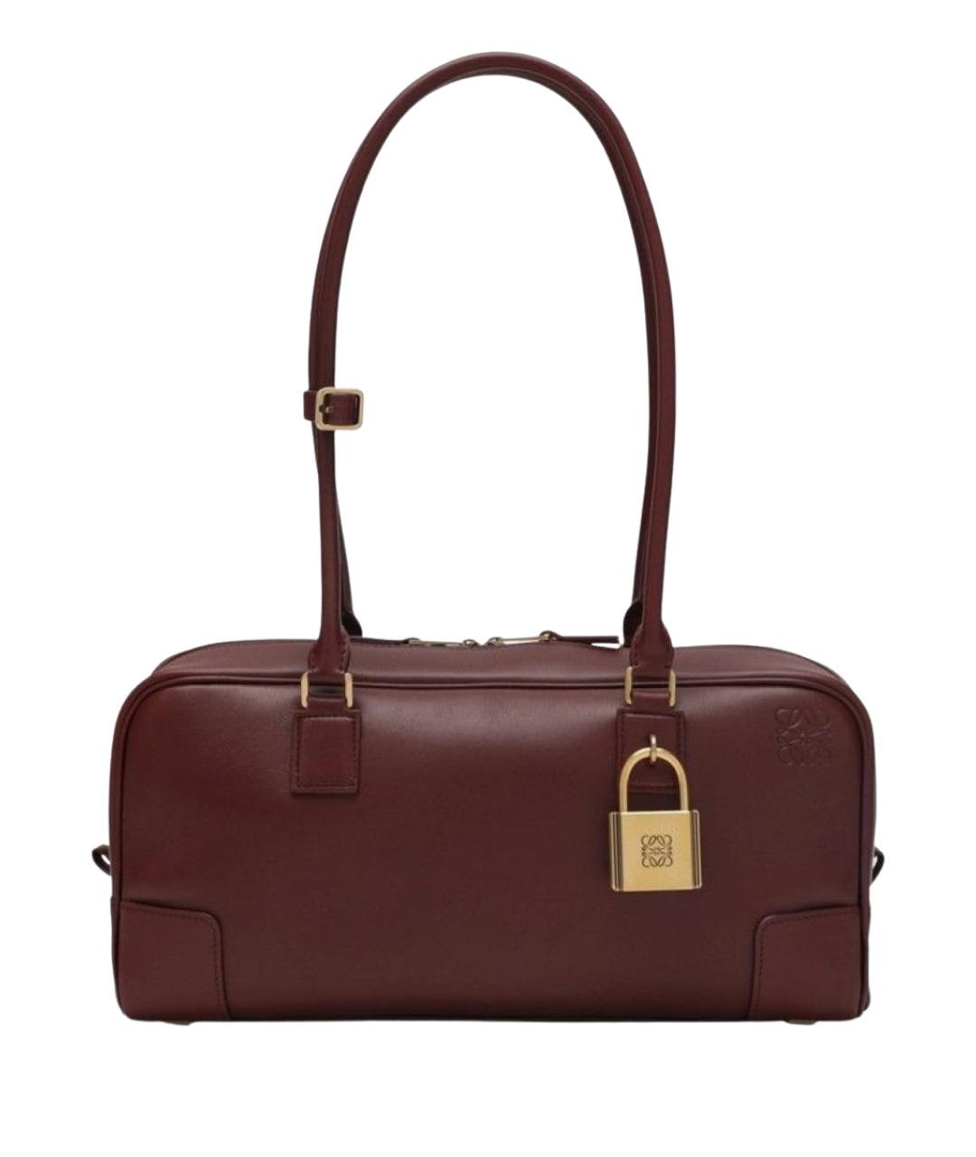 LOEWE Коричневая кожаная сумка через плечо, фото 1