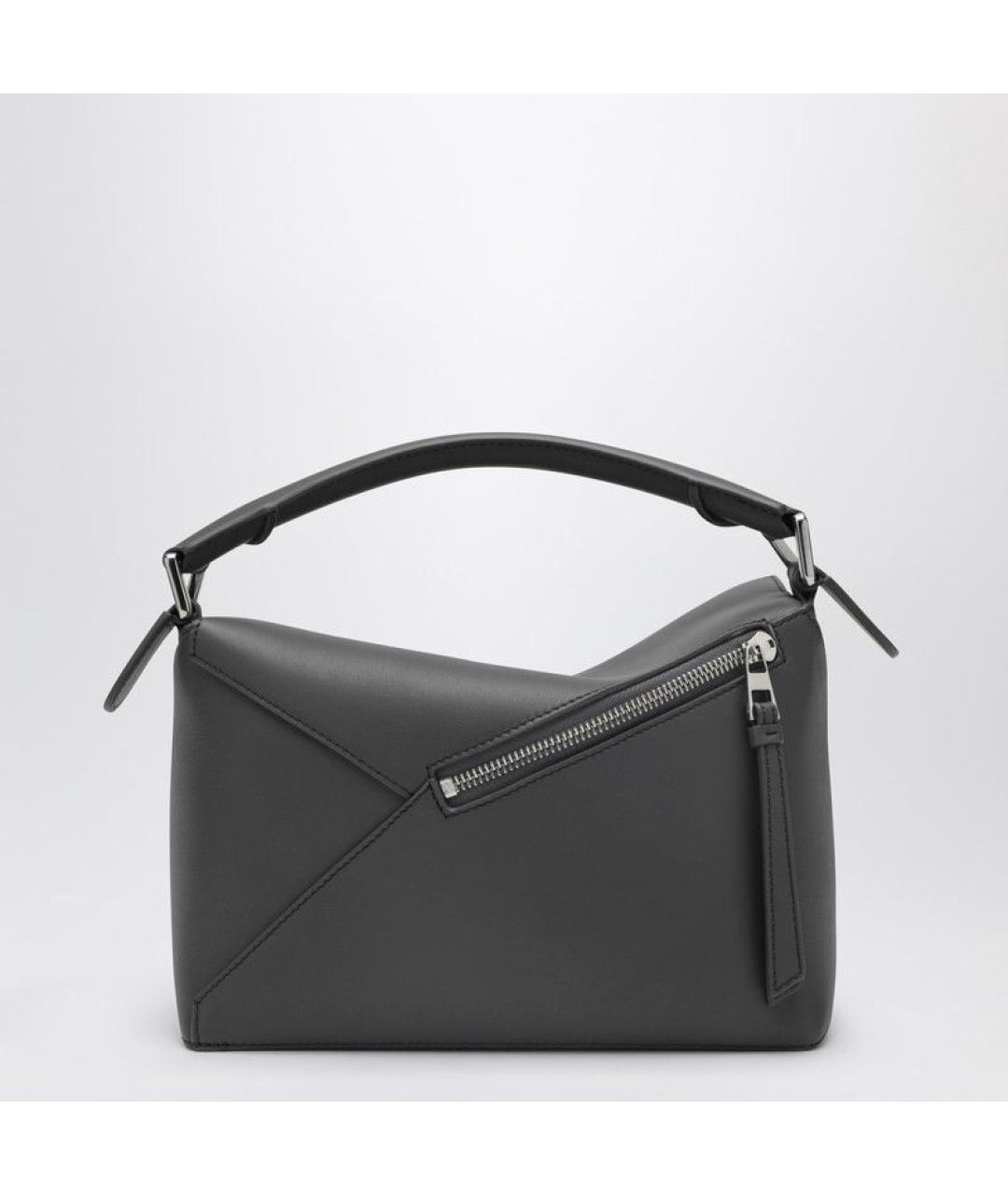 LOEWE Серая кожаная сумка через плечо, фото 2