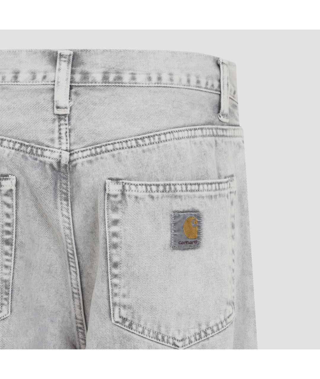 CARHARTT WIP Серые хлопковые прямые джинсы, фото 3