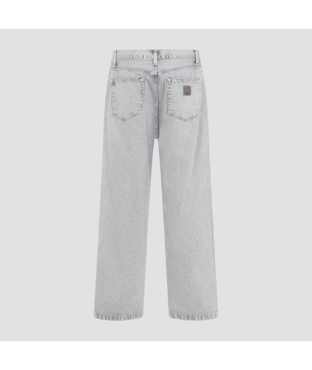 CARHARTT WIP Серые хлопковые прямые джинсы, фото 2