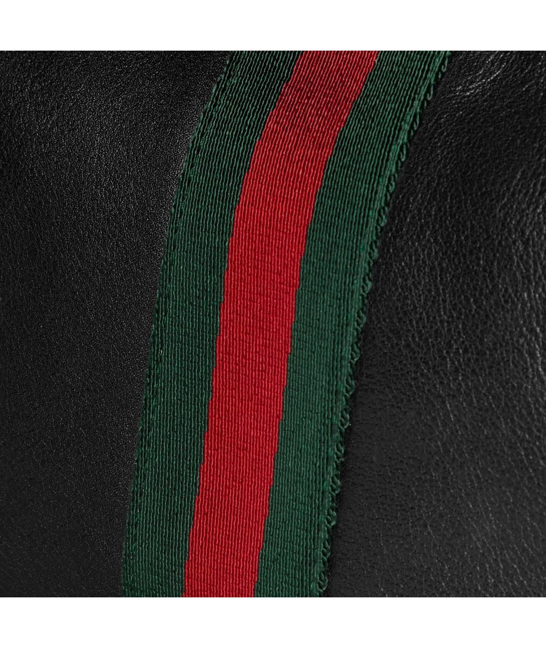 GUCCI Черная кожаная сумка на плечо, фото 3