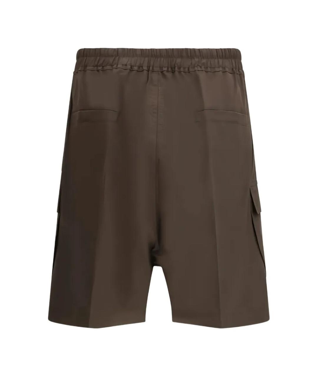 RICK OWENS Серые хлопковые шорты, фото 2