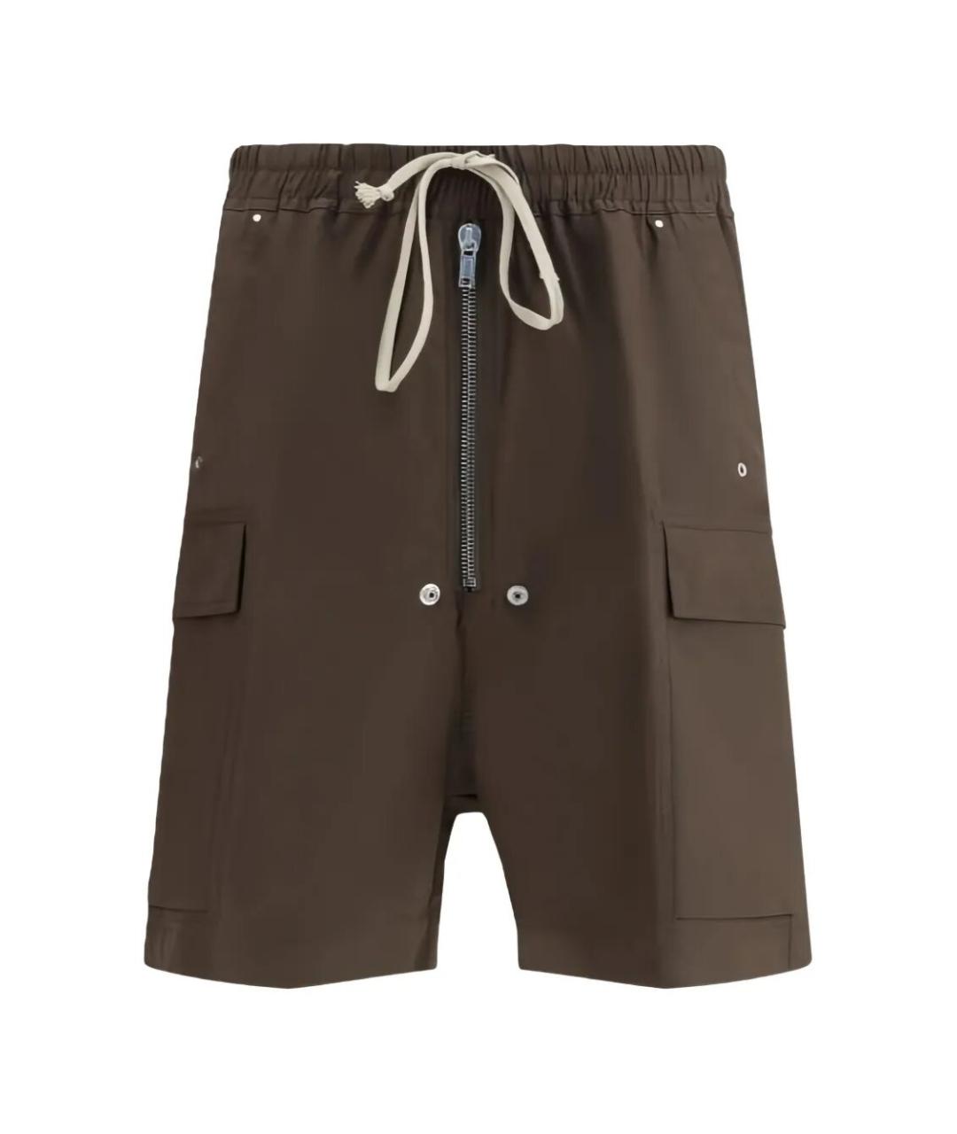 RICK OWENS Серые хлопковые шорты, фото 1