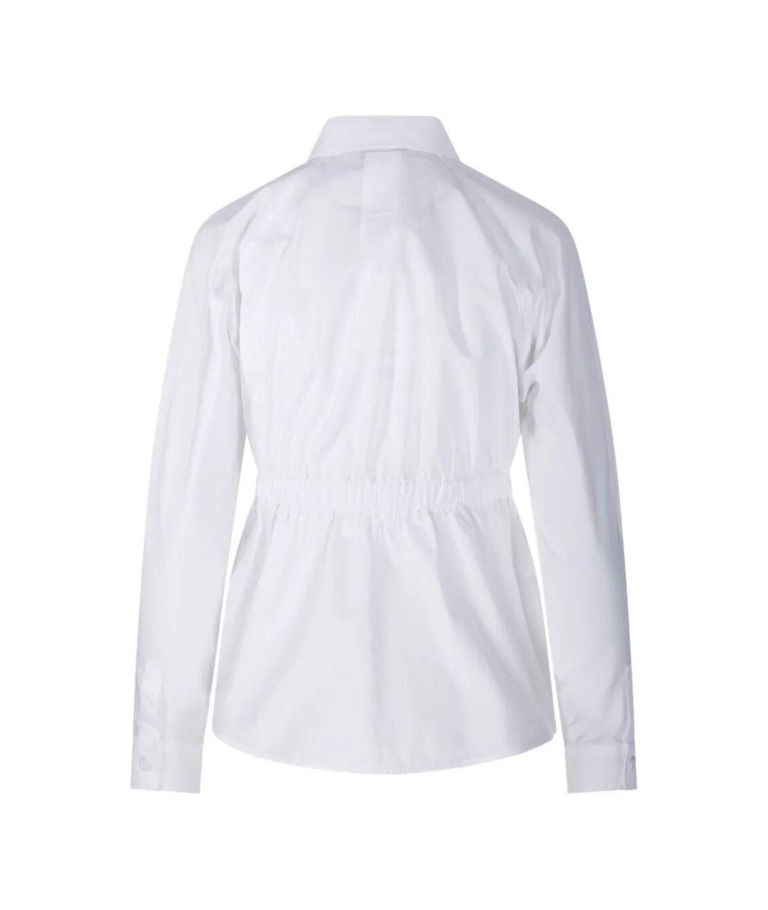 MAX MARA Белая хлопковая рубашка, фото 3