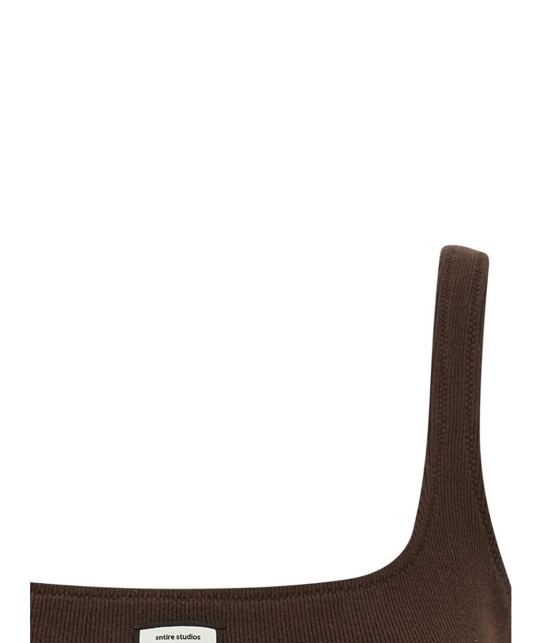 entire studios Коричневая хлопковая майка, фото 3