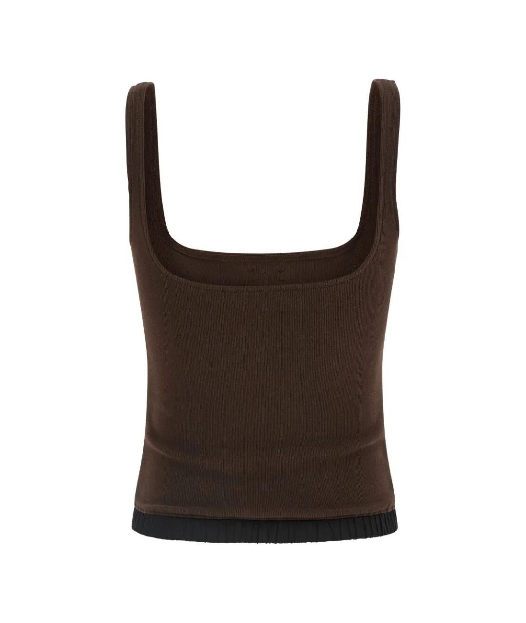 entire studios Коричневая хлопковая майка, фото 2